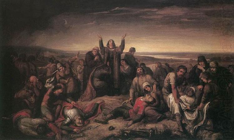 Soma Orlai Petrich Ms. Perenyi Gathering the Dead after the Battle at Mohacs china oil painting image